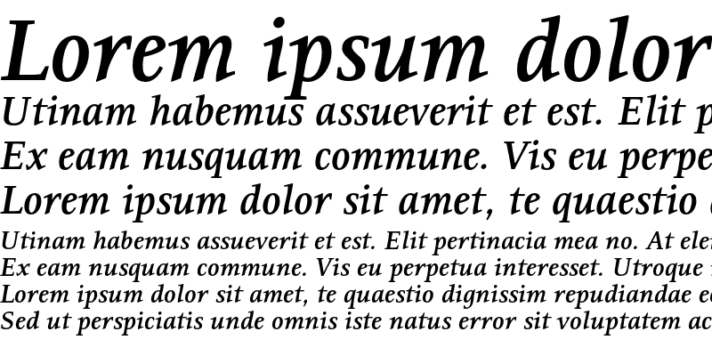 Sample of Resavska ITC Std Bold Italic