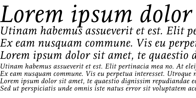 Sample of Resavska ITC Std MediumItalic