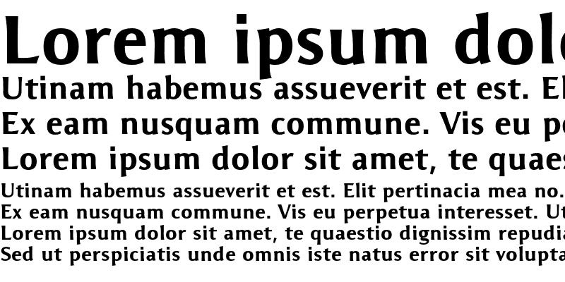 Sample of Resavska Sans ITC Std Black