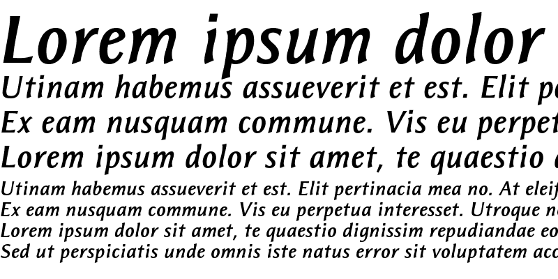 Sample of Resavska Sans ITC Std BoldIt