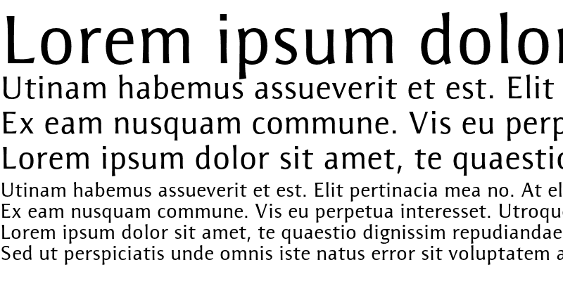 Sample of Resavska Sans ITC Std Medium