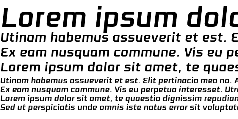 Sample of Resea Bold Italic