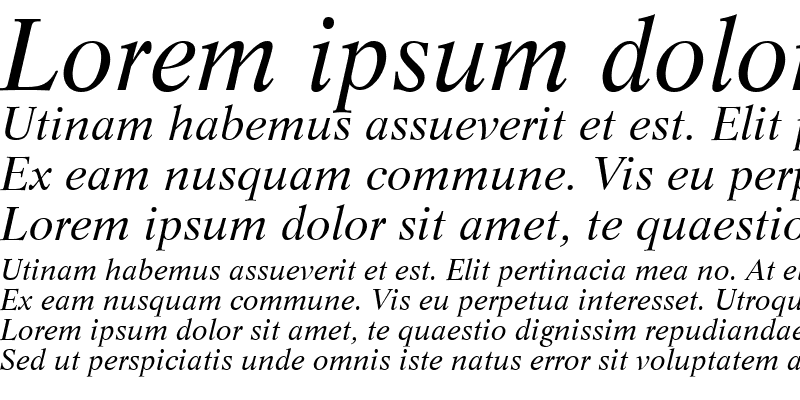 Sample of Resource SSi Italic