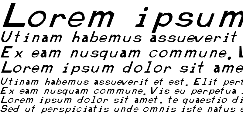 Sample of Retardo Italic 1