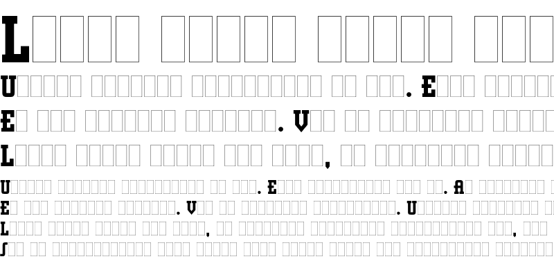 Sample of Retro Bold Condensed Plain Regular