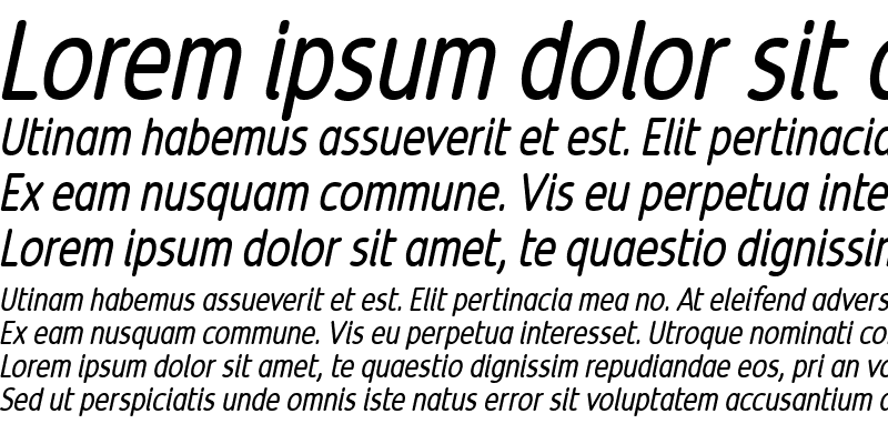 Sample of Revalo ModernRegular Italic
