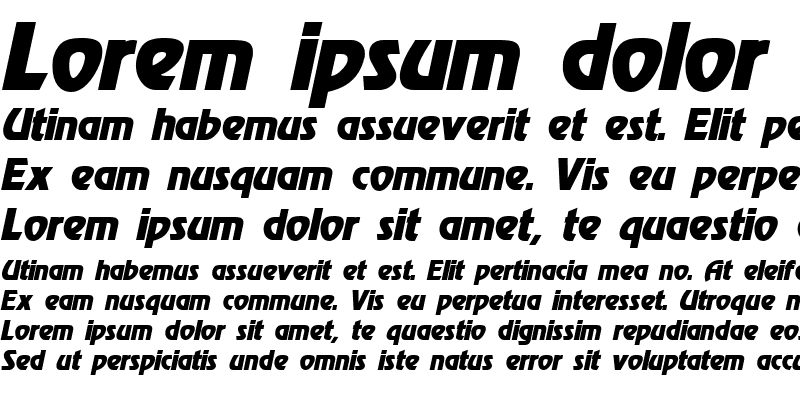 Sample of Revel Italic