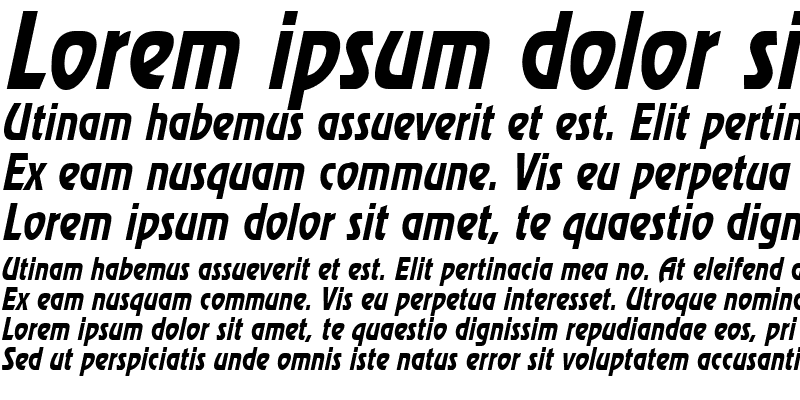 Sample of Review Condensed Narrow Italic