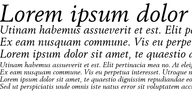 Sample of Revival565 BT Italic