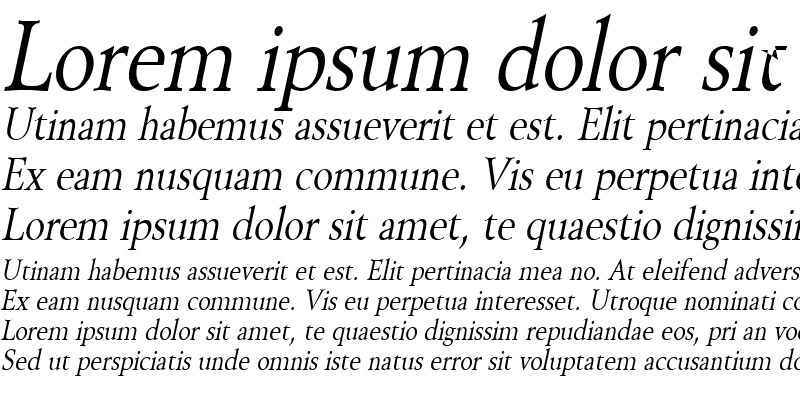 Sample of Revive 8 Condensed Italic