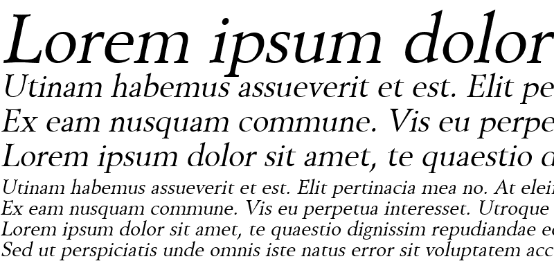 Sample of Revive 8 Italic