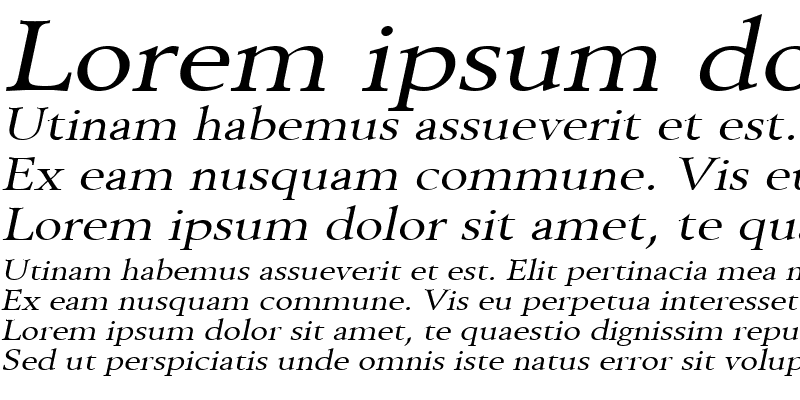 Sample of Revive 8 Wide Italic