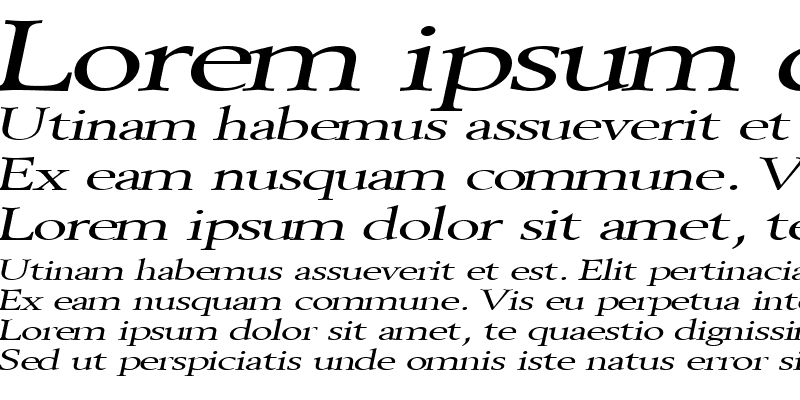 Sample of Revive8Extended Italic