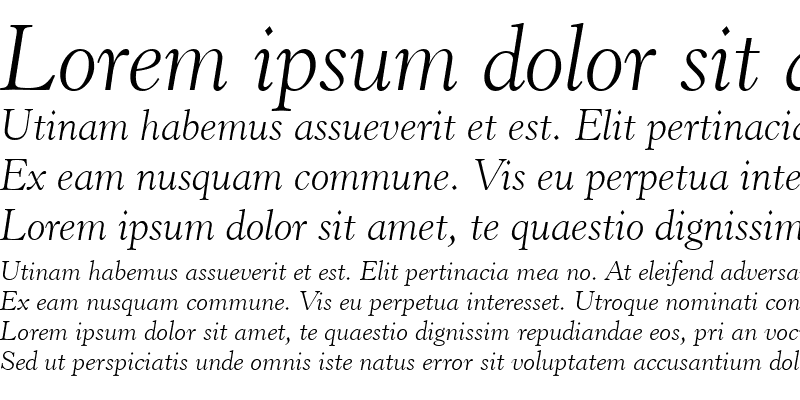 Sample of Revivl555 Lt BT Light Italic