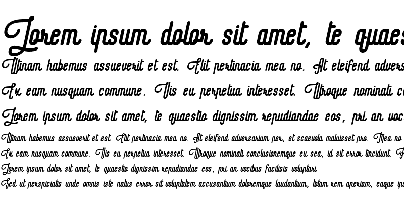 Sample of Revolage Script Oblique