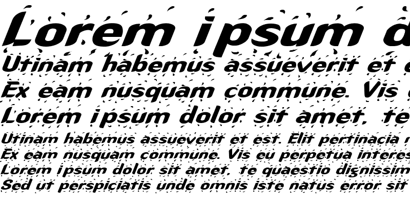 Sample of Rhino 1 Italic