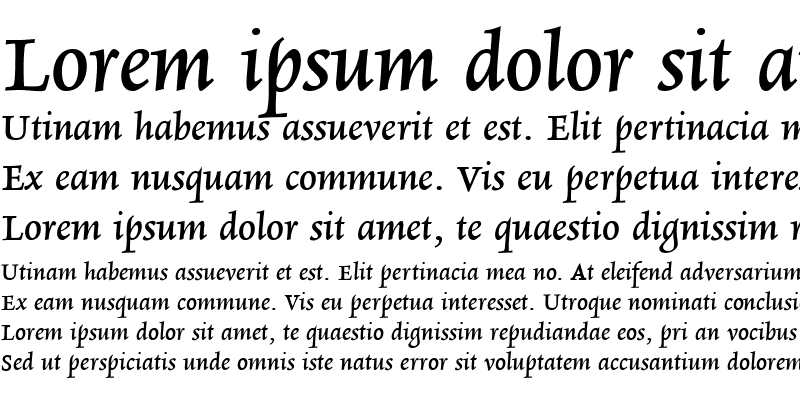 Sample of RialtoDF Bold Italic