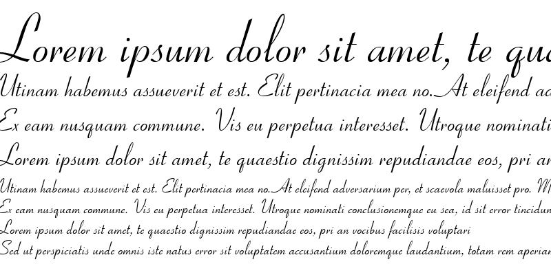 Sample of Ribbon script