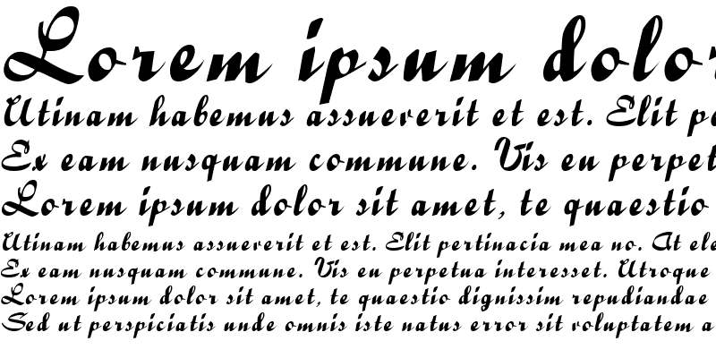 Sample of Ribbons Italic