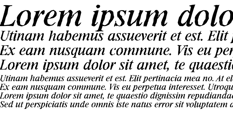 Sample of RiccioneAntique Italic