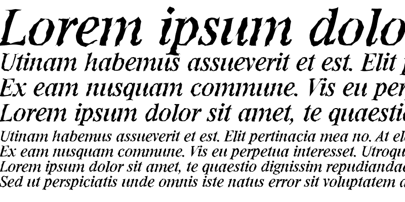 Sample of RiccioneRandom Italic