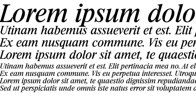 Sample of RiccioneSerial Italic