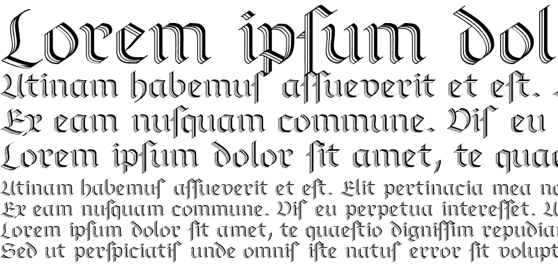 Sample of RichmondZierschrift LT Dfr