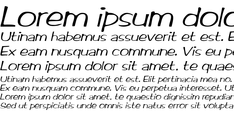 Sample of RifrafScriptSSK Italic