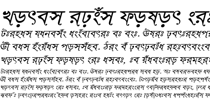 Sample of RinkiySushreeMJ Italic