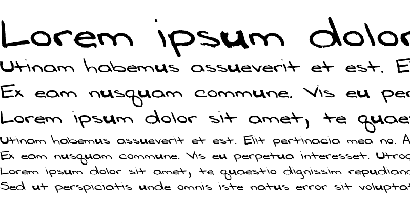 Sample of Rissa's Font
