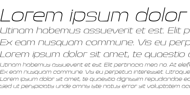 Sample of Ritafurey Extra Light Italic