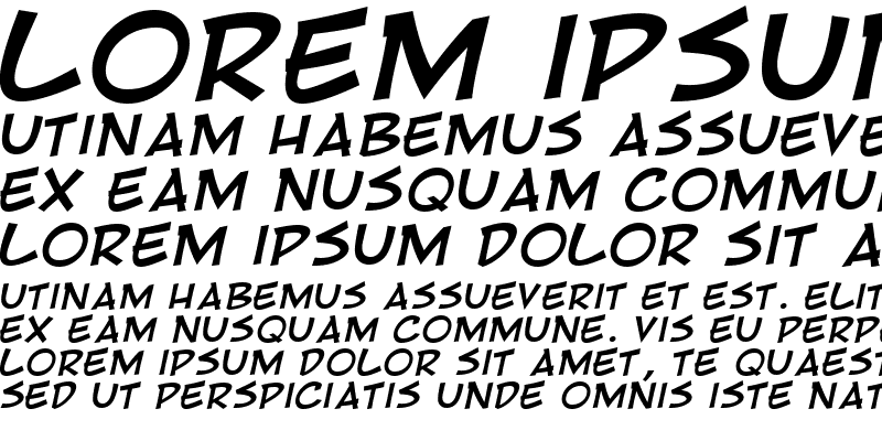 Sample of RivenShield Italic