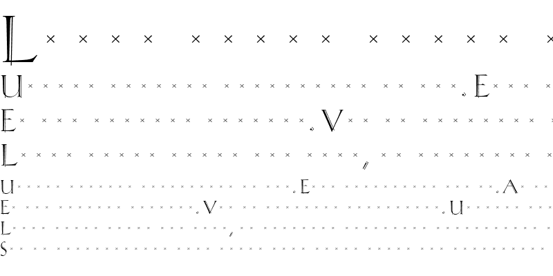 Sample of RivoliInitials Roman