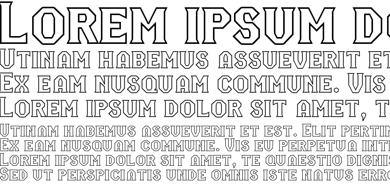 Sample of RM Serifangle medium