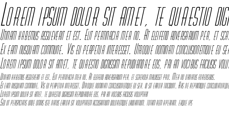 Sample of RobaloSCapsSSK Italic