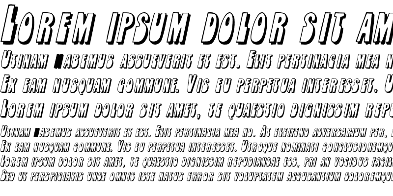 Sample of RobleSCapsSSK Italic