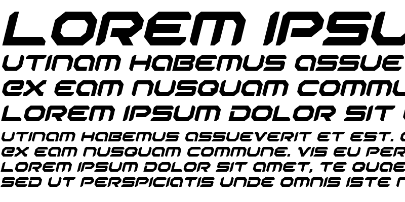 Sample of Robotaur Italic Italic