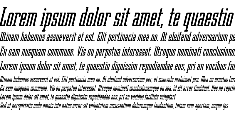 Sample of Robotik Italic Plain