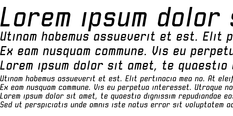 Sample of Robust ICG Italic