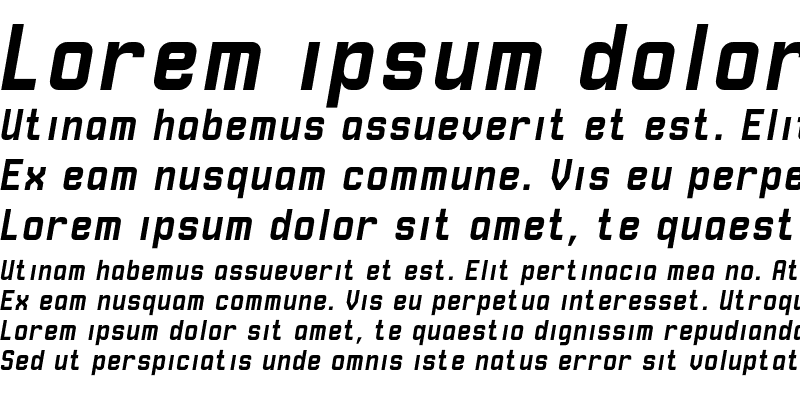 Sample of RobustICG Bold Italic