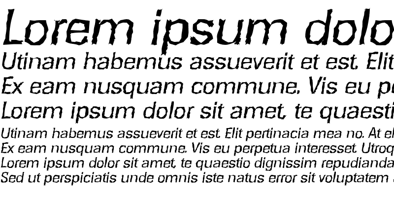 Sample of RochesterRandom Italic