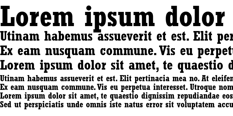 Sample of Rockwell Condensed Bold