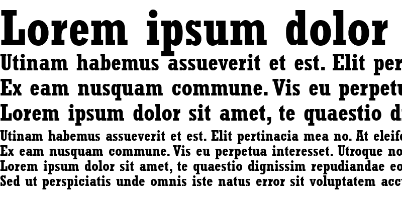 Sample of Rockwell-Condensed Bold