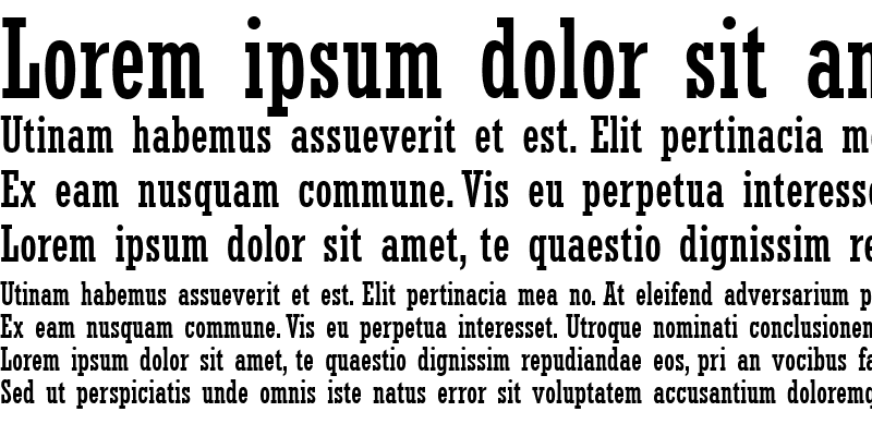 Sample of Rockwell-Condensed Roman