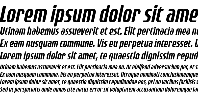 Sample of Rogue Sans Cond Medium Italic