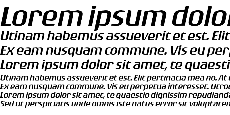 Sample of Rogue Sans Ext Light Italic