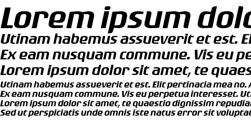 Sample of Rogue Sans Ext Medium Italic