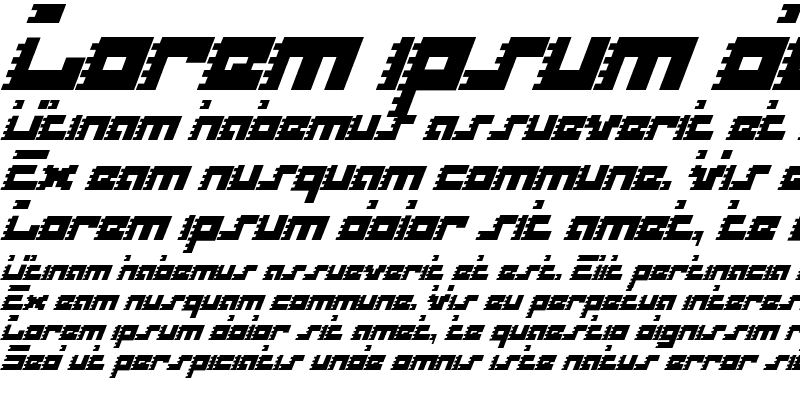 Sample of Roid Rage Condensed Italic