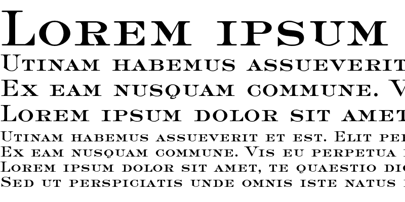 Sample of Roman Medium AT Regular