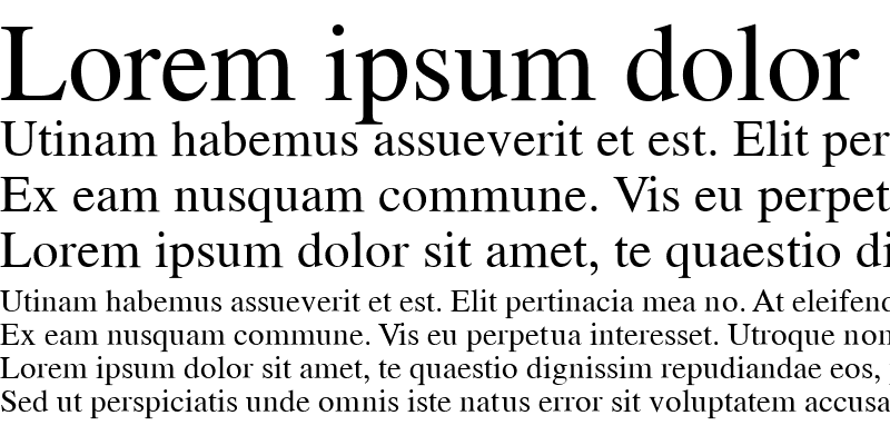 Sample of RomanCyrillic Std